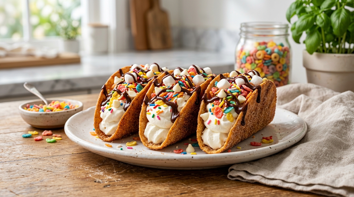 Crunchy Creamy Cereal Tacos Everyone Loves