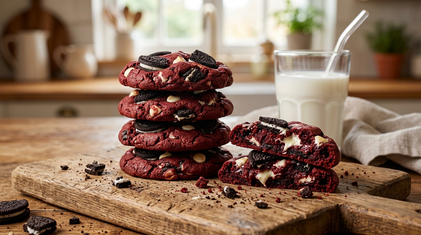 Thick Red Velvet Oreo Cookies Everyone Loves